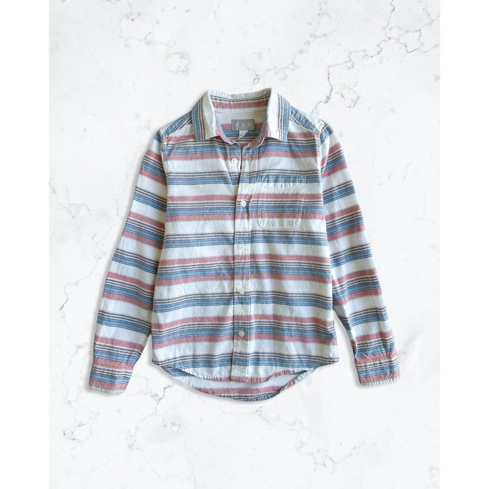 PLACE button up long sleeve - Kids M